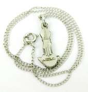 Vintage Creed Sterling Holy Spirit Pendant & Chain