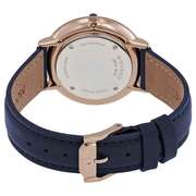 Movado Pastel Blue Dial Navy Leather Ladies