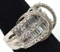 Sterling Silver CZ Cocktail Ring