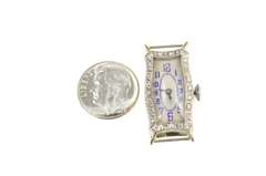 Art Deco Diamond Ornate Abra Watch Co Mvmt. Women's Watch