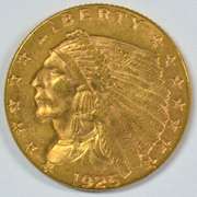 Solid Choice BU 1925-D US $2.50 Indian Gold Piece