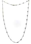 Amazing Bezel Set Diamond by the Yard Necklace