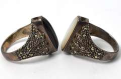 Set of 2 Sterling Silver Rings Both Size 7