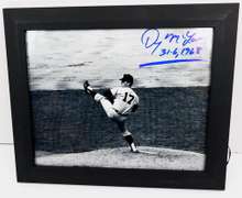 Denny McLain, Tigers Autographed Photo w/Signing Pic