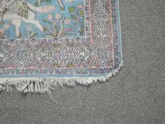 Unique Wool/Silk Hunting/Floral Rug 4.0x6.2