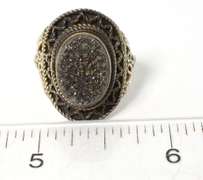 Sterling Silver Druze Ring