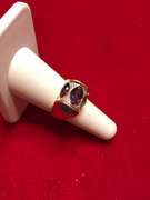 LADIES 18K GOLD MULTI COLOR AND DIAMOND RING