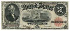Series of 1917 Large Size $2 Legal Tender Note