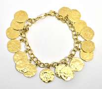 Charming Bracelet in Gilt Sterling Silver