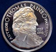 Common Sense By Thomas Paine Art Sterling Silver Medal