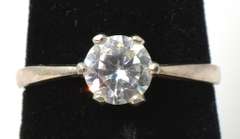 Sterling Silver CZ Cocktail Ring