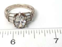 Dazzling CZ Ring in Sterling Silver