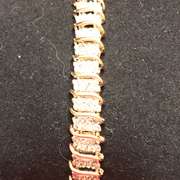 LADIES 14K GOLD AND DIAMOND BRACELET