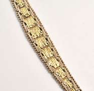 Tasteful Two-Tone V Necklace in Sterling Silver