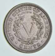1883 Liberty V Nickel - With Cents