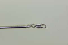 Italian Sterling Silver Omega Chain Necklace