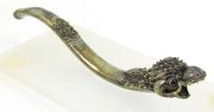 Early Rare Silver Figural Dragon Cigarette/Cigar Holder