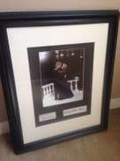 President Bill and Hillary Clinton Autographed Photo Display