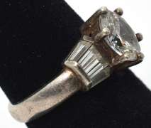 Dazzling CZ Ring in Sterling Silver