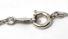 Elegant  Sterling Silver  Heart Necklace