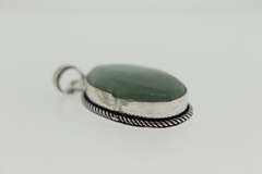 Silver-Tone Color Stone Pendant