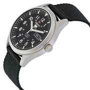 Seiko Automatic Black Canvas Men's Watch