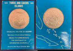 1974 Turks and Caicos Silver Coin