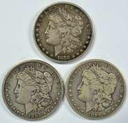 3 Diff. Better date 'S' Mint Morgan Silver Dollars