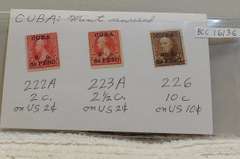 Cuba stamps, 3 ea New, Mint, 2c to 10 c