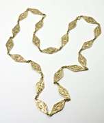 Wonderful Artsy 18K Necklace and  Bracelet Set
