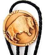 Vintage Copper Bison Bolo