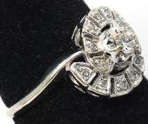 Dazzling Diamond Ring in 14KT White Gold