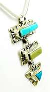 Q.T. Navajo Sterling Turquoise Necklace