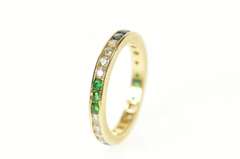 14K Yellow Gold 0.54 Ctw Channel Diamond Wedding Band Ring