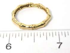 14KT Bamboo-Style Ring in 14KT Yellow Gold