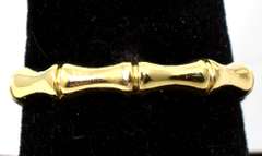 14KT Bamboo-Style Ring in 14KT Yellow Gold