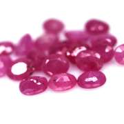 Vivid 6.26ct reddish pink Ruby set from Madagascar