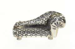 Sterling Ornate Chaise Lounge Sofa Statement Pin/Brooch