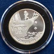 1/2 OZ  Tea Party Silver Round