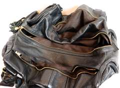 Cole Haan Black Leather Satchel Bag