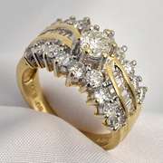 Sparkling 2 Ct. T.W. Engagement Ring