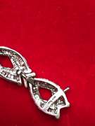 LADIES 14K WHITE GOLD AND DIAMOND BRACELET