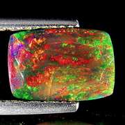Captivating 2.07ct floral and fairy fire black Opal