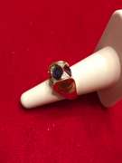 LADIES 18K GOLD MULTI COLOR AND DIAMOND RING
