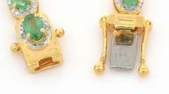 Vivacious Emerald & Diamond Bracelet in Vermeil