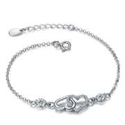 Fashion Eye-Catching 925 Silver Forever Love Bracelet Charm Bracelets