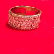 LADIES 14K WHITE GOLD DIAMOND RING