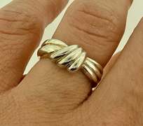 Vintage Fine Silver Love Knot Ring