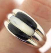 Sterling Silver Mother Of Pearl Ring