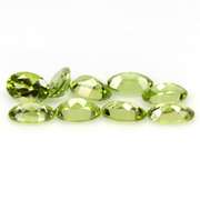 Dazzling 3.99ct untreated lime green Peridot set